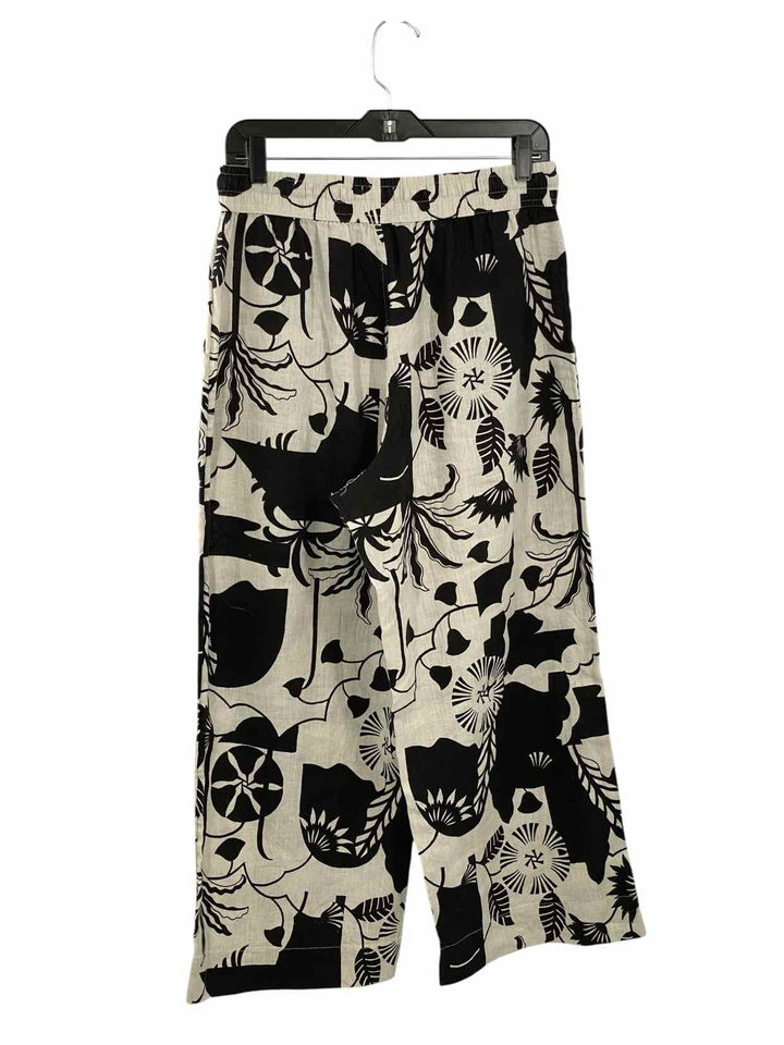 Nicole by Nicole Miller Size M White Black Print Pants