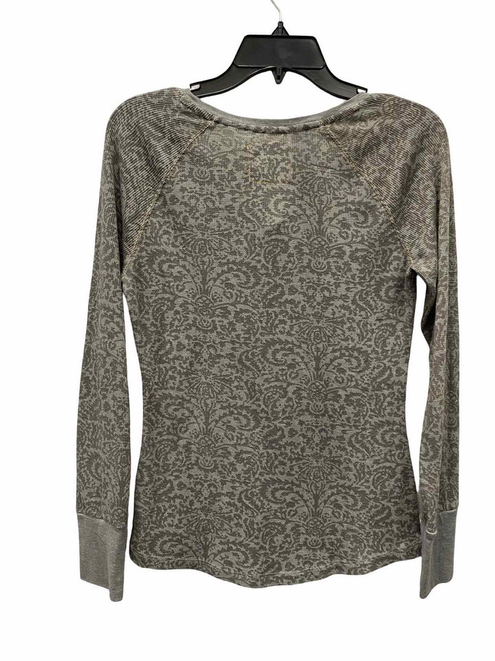 PrAna Size M Gray Print Long Sleeve Shirts