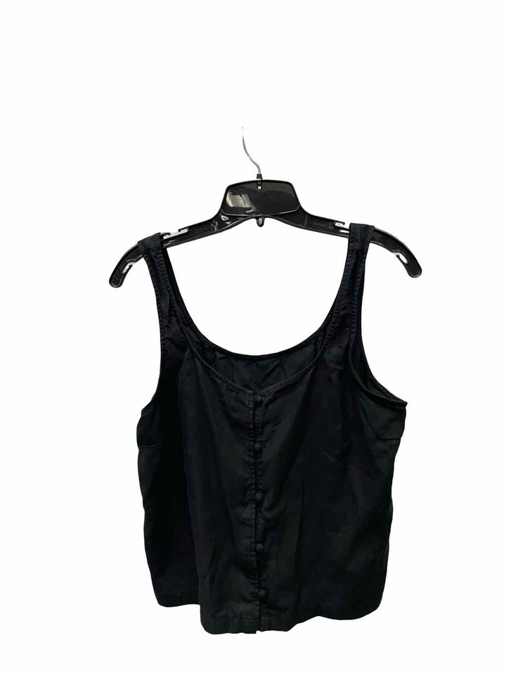 Vuori Size S Black 86% lyocell 14% linen Tank Top