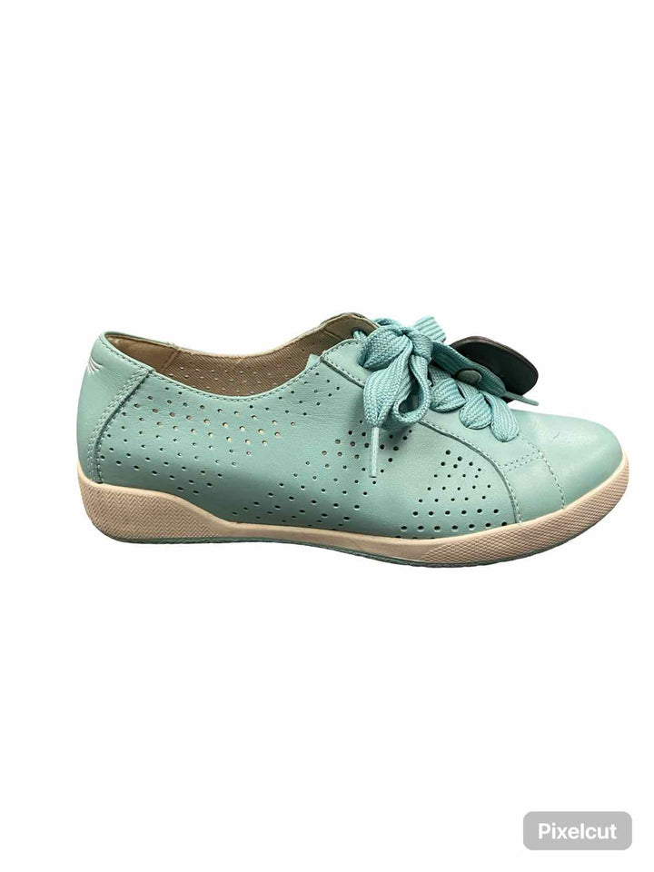 Dansko Shoe Size 37 Blue Leather Orli Sneakers