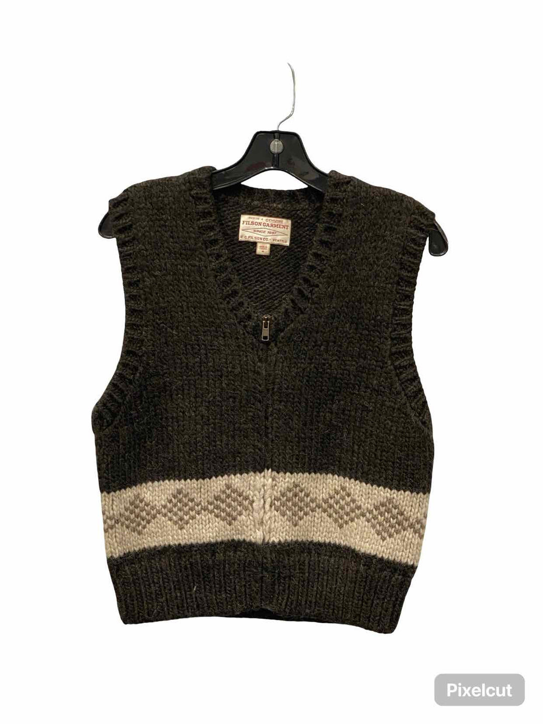 Filson Size M Brown Wool Vest