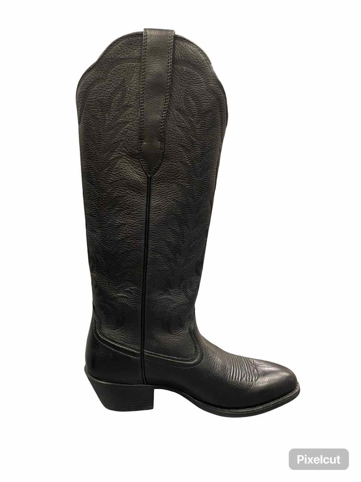 Ariat Shoe Size 8.5 Black Leather Boots(knee)