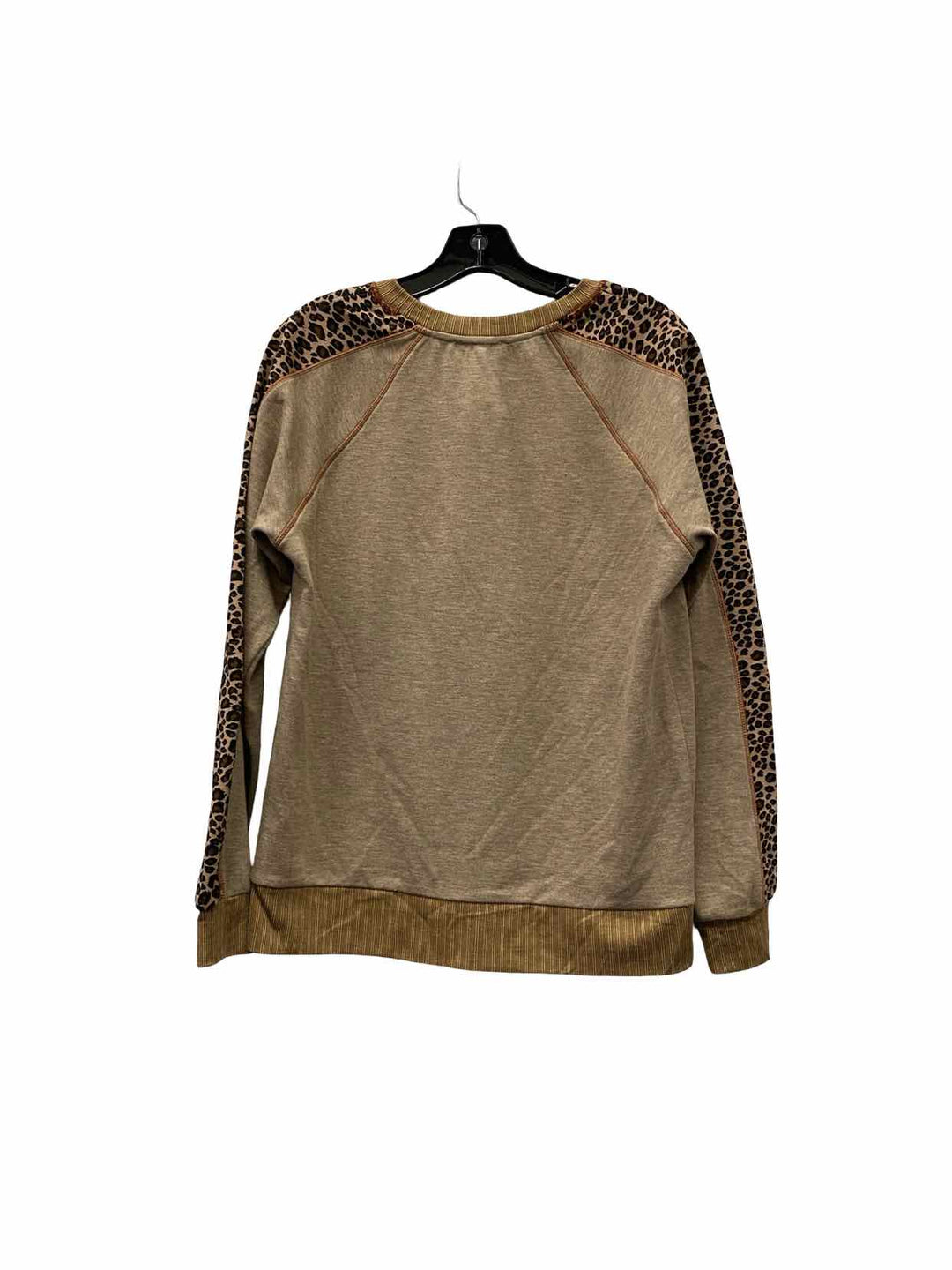 Mystree Size S Brown Leopard Print Sweater