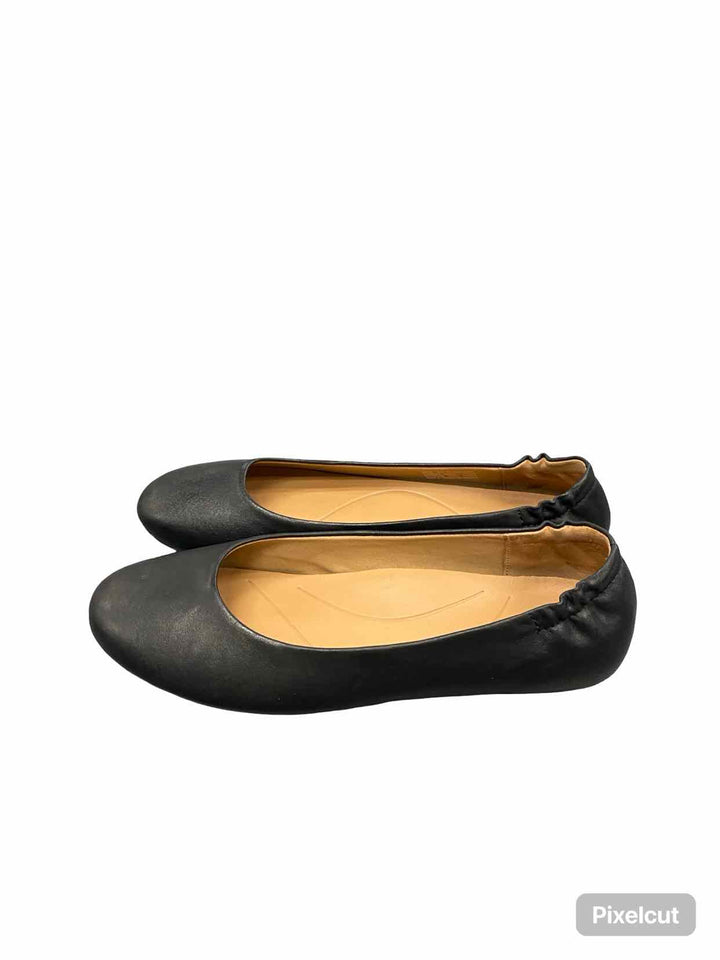 Dansko Shoe Size 40 Black Leather Mollie Flats