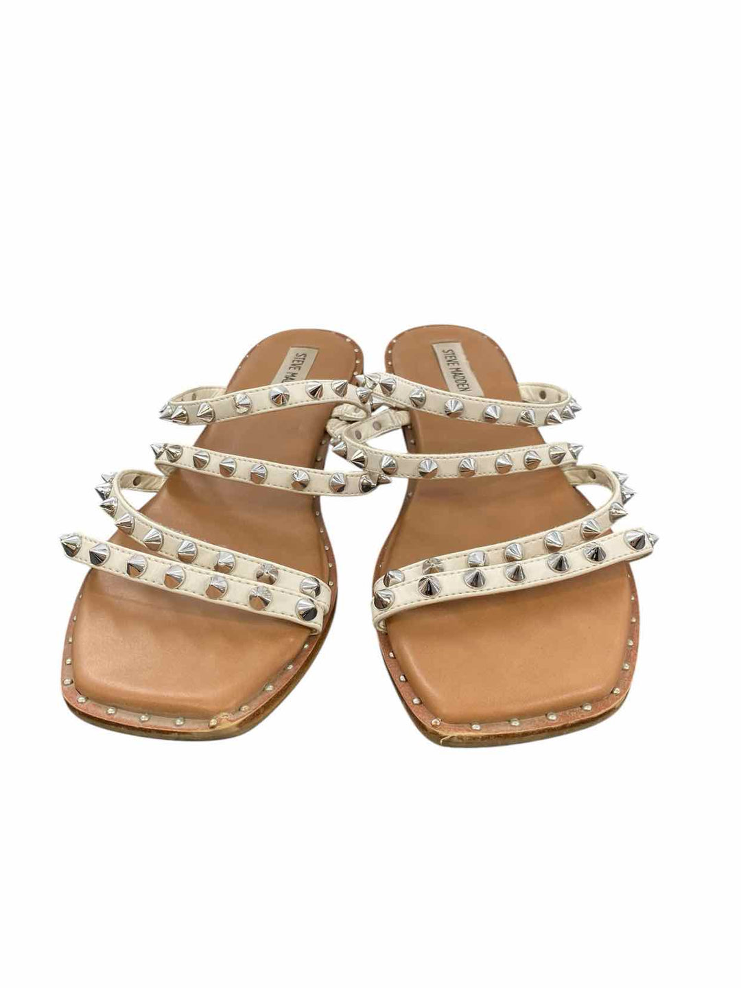 Steve Madden Shoe Size 9.5 Brown White Sandals