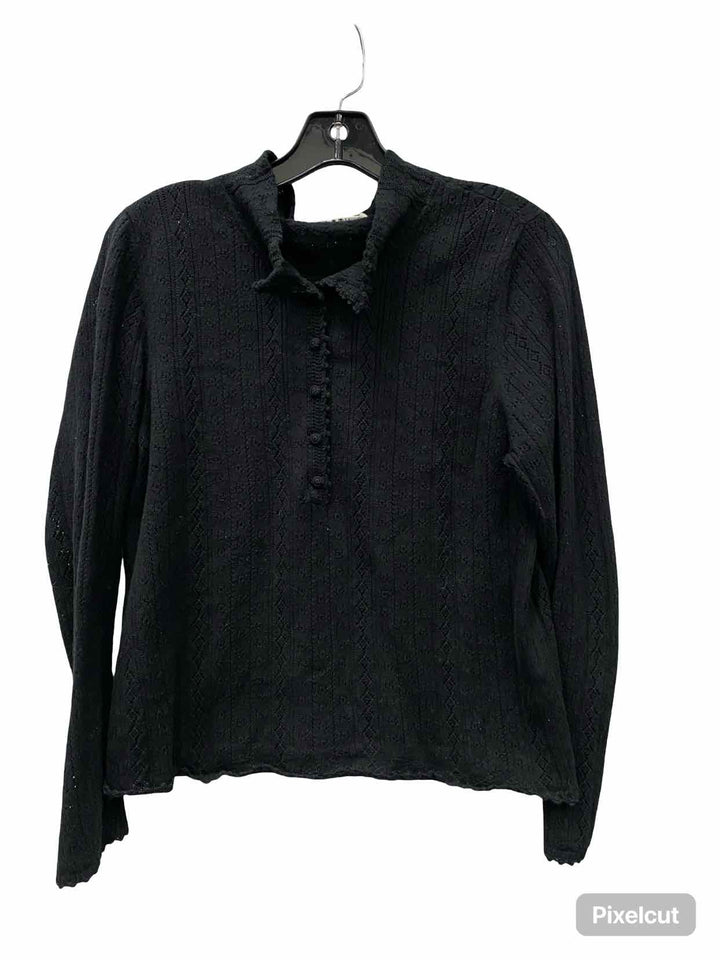 DOEN Size L Black Long Sleeve Shirts