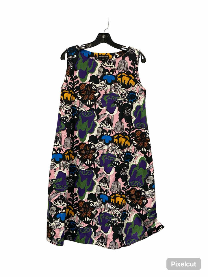 Uniqlo Size S Multi-Color Floral 100% cotton Dress