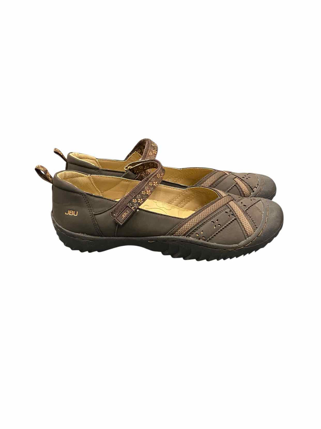 JBU Shoe Size 9.5 Brown Mary Jane Flats