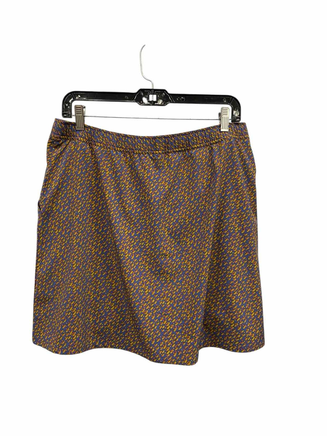 Toad & Co. Size M Blue Yellow Skirt