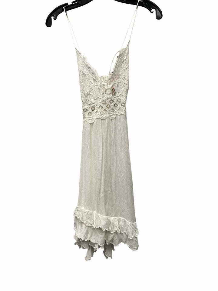 Free People Size S White Lace Dress