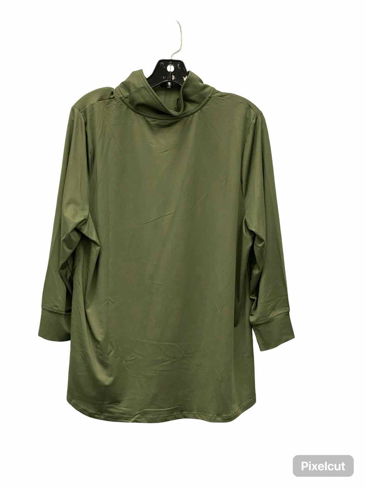 D&Co. Size L Green Long Sleeve Shirts
