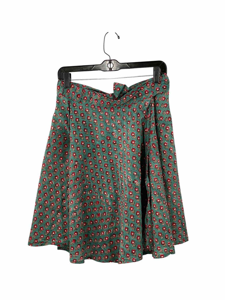 Banjaara Size S/M Blue Red Floral 100% cotton Skirt