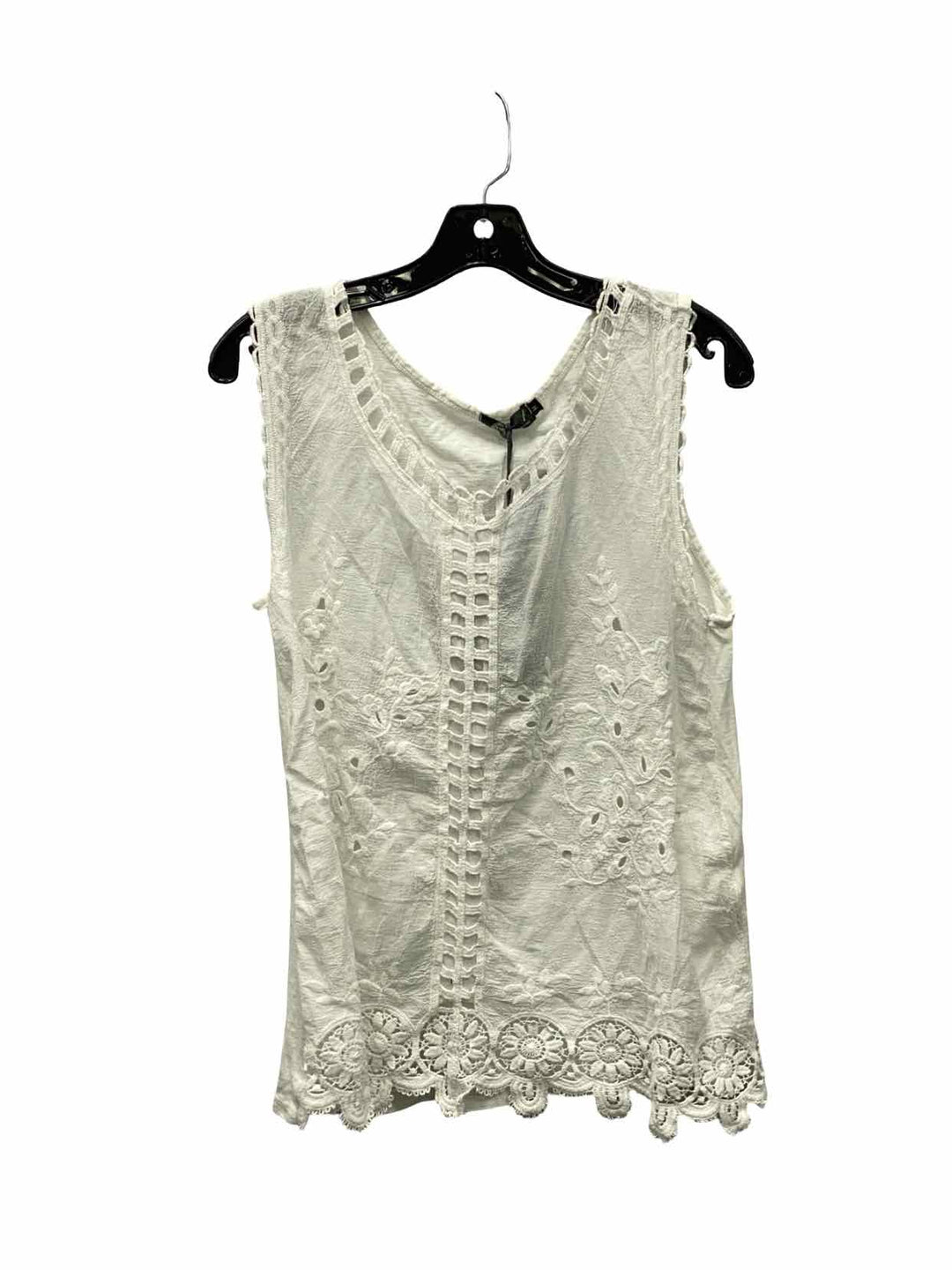 M Size M White 100% cotton Tank Top