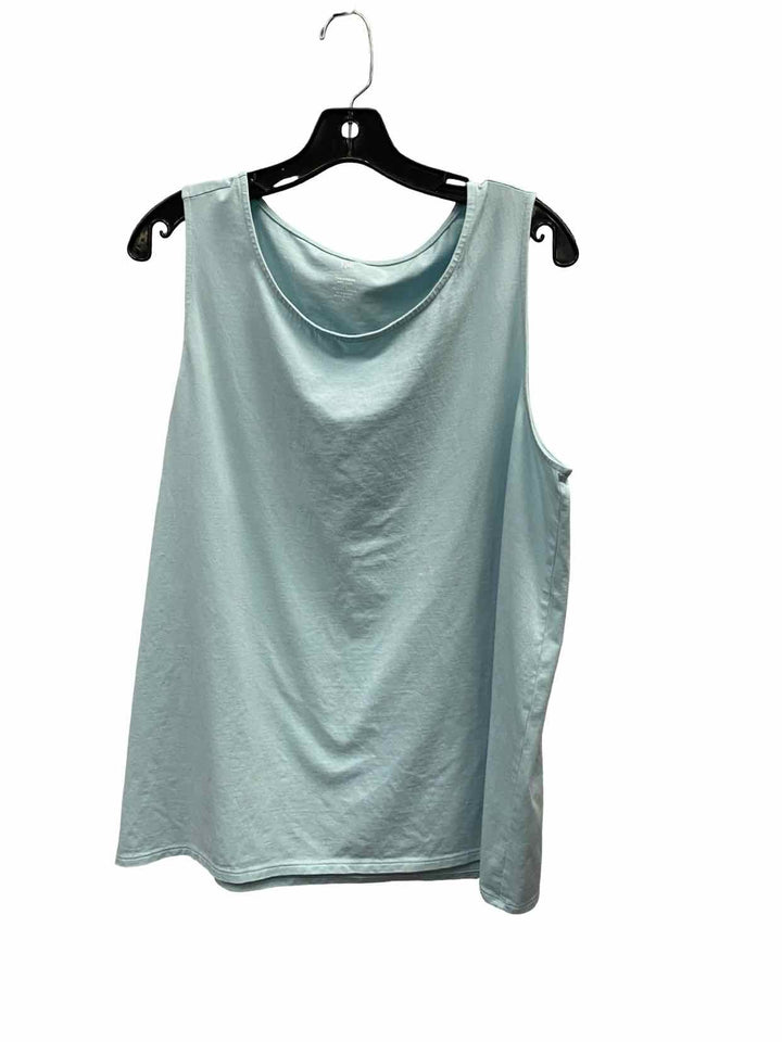 J Jill Size XL Blue 95% Pima Cotton Tank Top