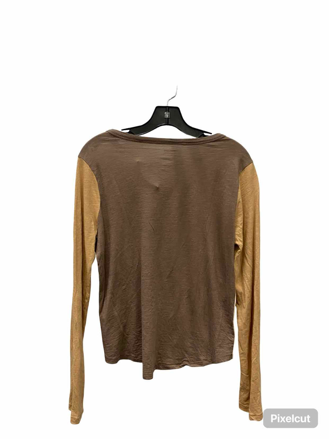 MadeWell Size M Brown Beige 100% cotton Long Sleeve Shirts