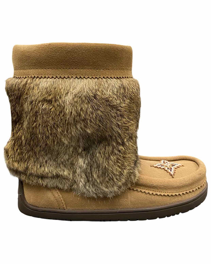 Manitobah Shoe Size 8 Brown Suede Waterproof Short Snowy Owl Boots(Ankle)