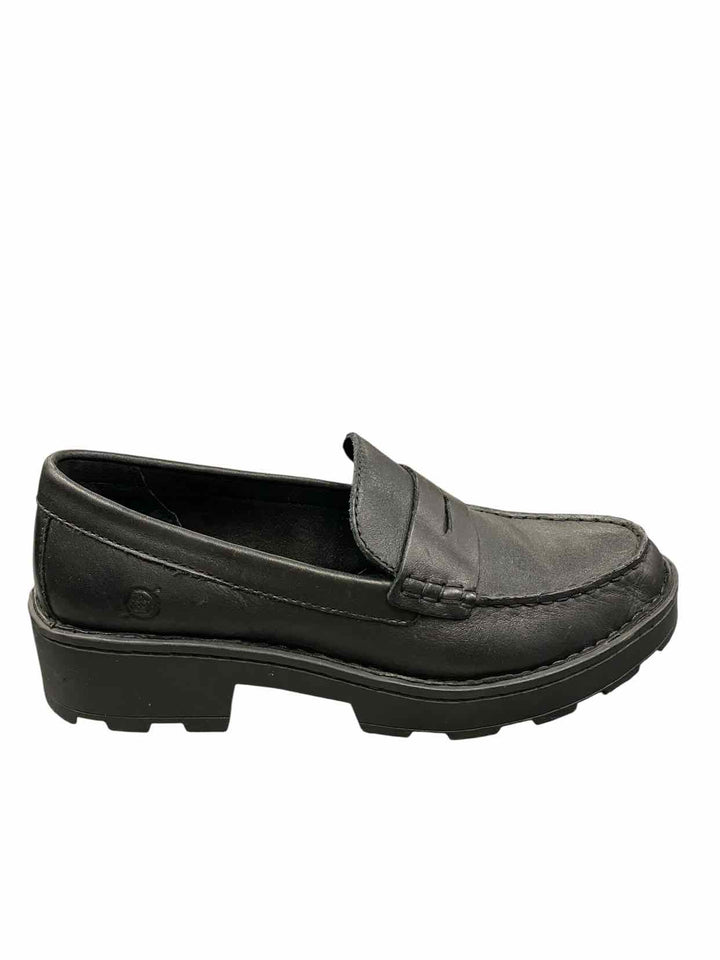 Born Shoe Size 7.5 Black Leather Carrera Loafers