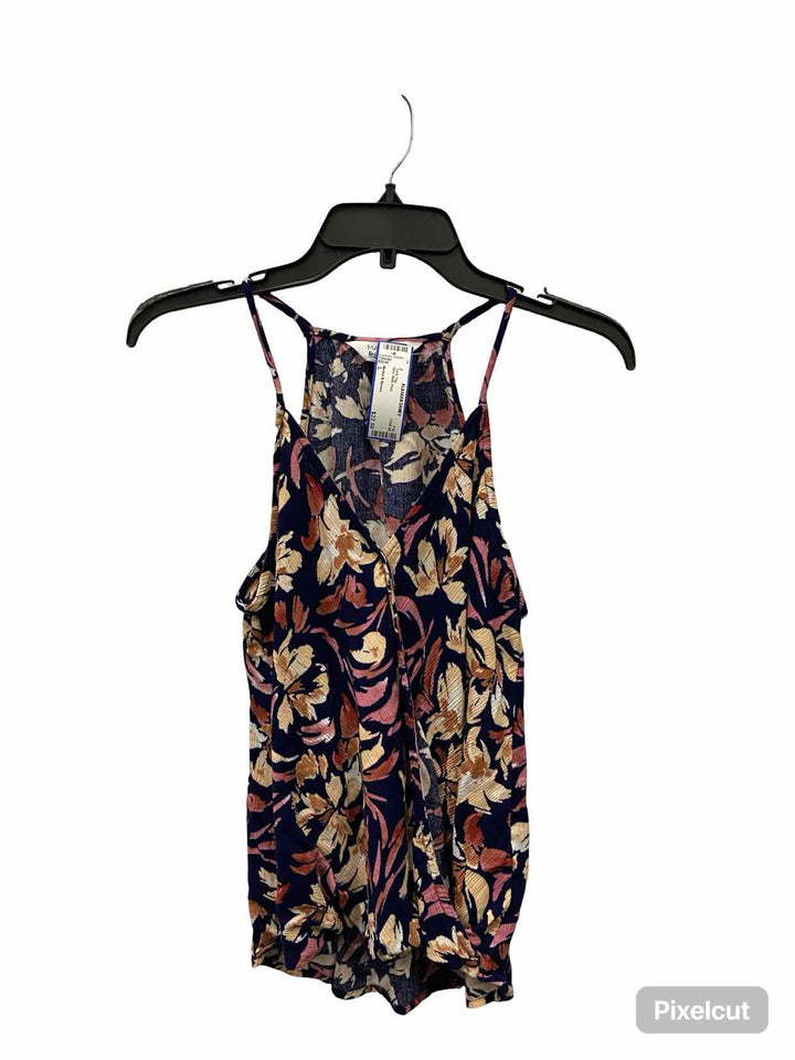 Market & Spruce Size L Blue Multi Print Tank Top