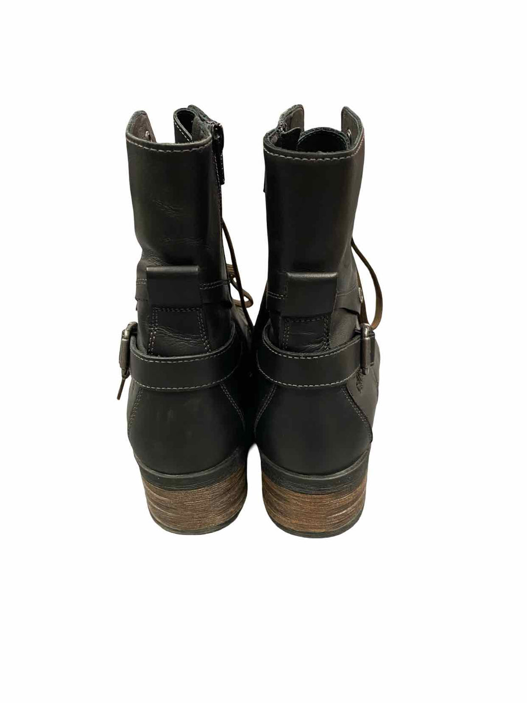 Taos Shoe Size 38 Black Leather Crave Boots(Ankle)