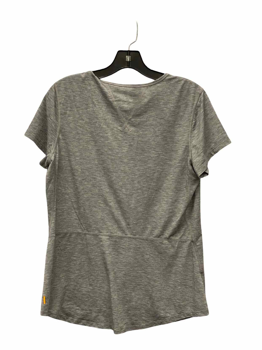 Lucy Size L Gray Athletic Short Sleeve