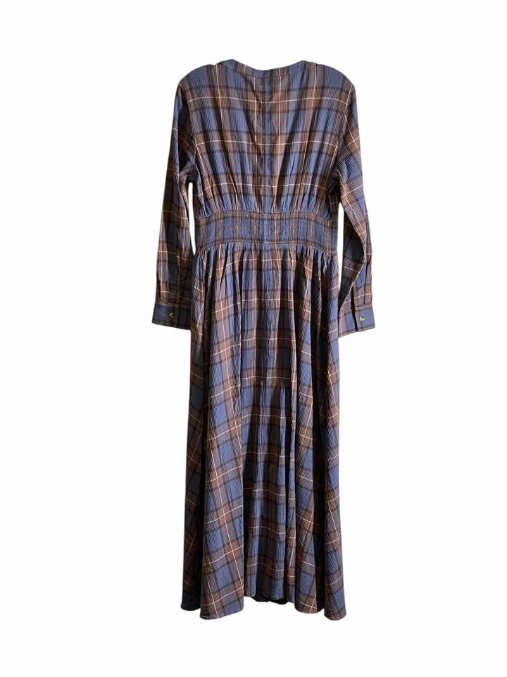Treasure & Bond Size S Blue Plaid Dress