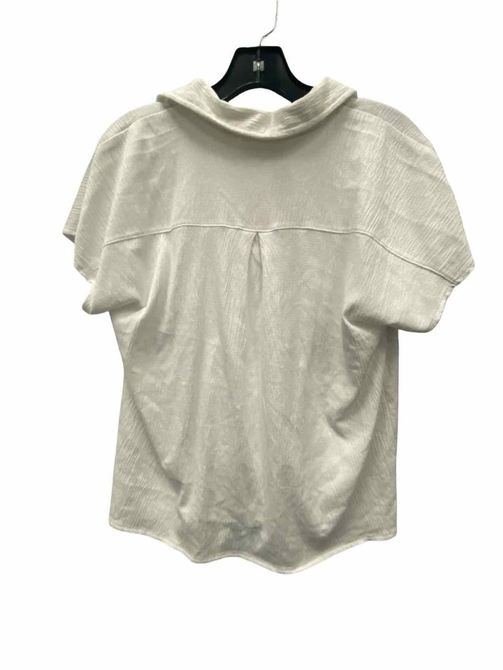 Belle by Kim Gravel Size S White Short Sleeve Shirts