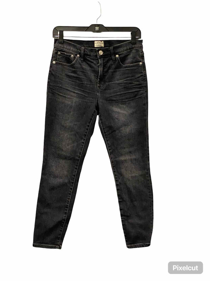 J Crew Size 28P Black Jeans