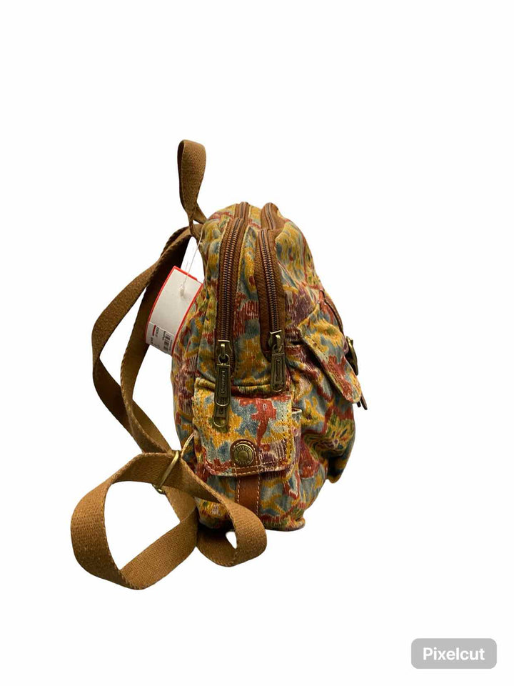 Fossil Multi-Color Floral BackPack