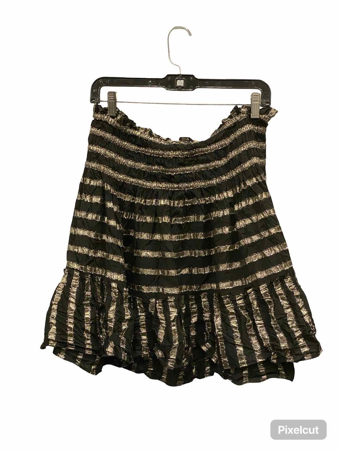 Current air Size L Black Gold Stripe Skirt
