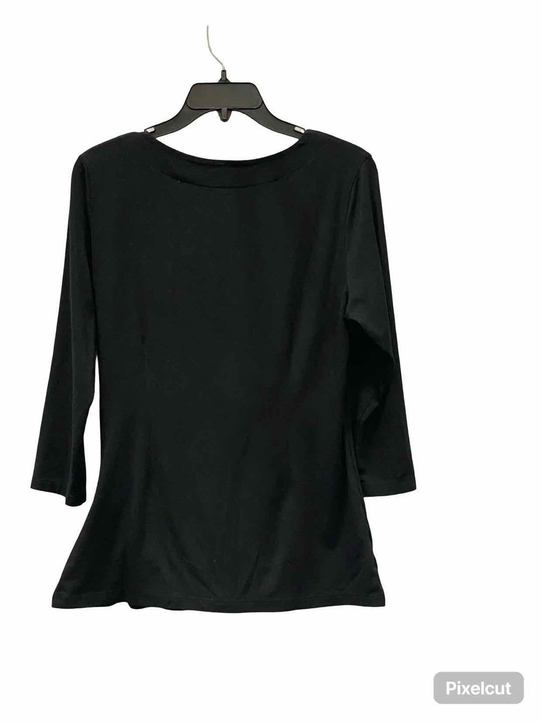 Soft Surroundings Size L Black Long Sleeve Shirts