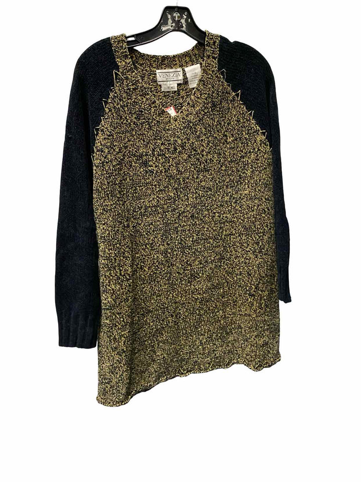 Venezia Size XL Brown Black Sweater