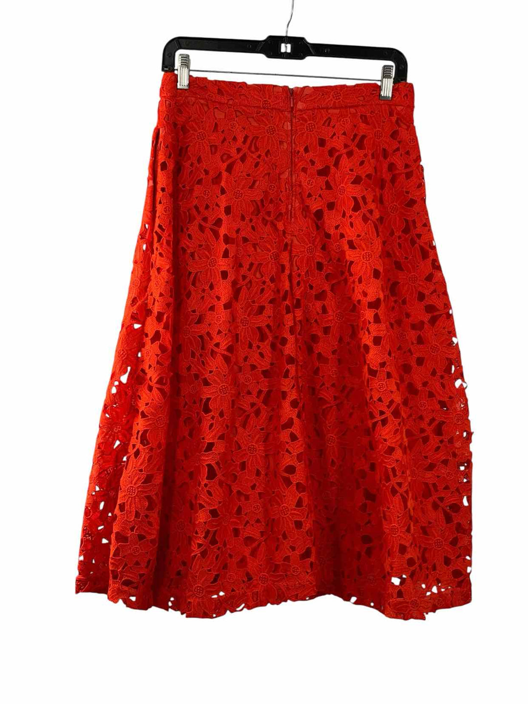 Banana Republic Size 4 Orange Floral Skirt