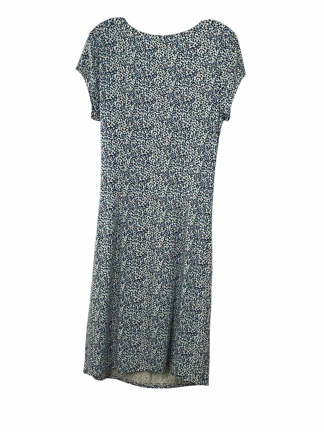 Loft Size M Blue White Floral Dress