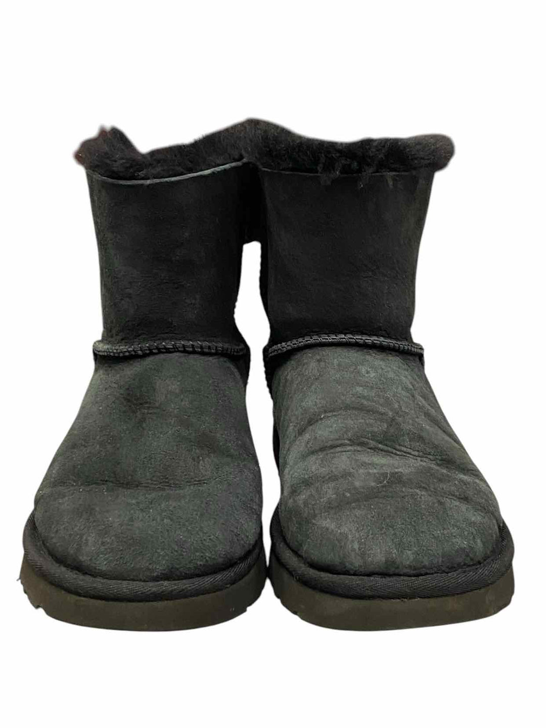 UGG Shoe Size 7 Black Mini Bailey Bow II Boots(Ankle)