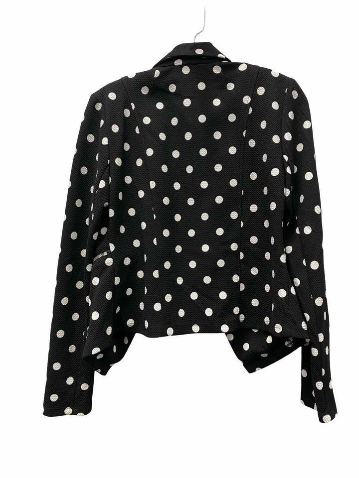 Joseph Ribkoff Size 10 Black White Polka Dot Blazer