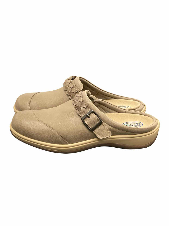 Orthofeet Shoe Size 11 Taupe Clogs