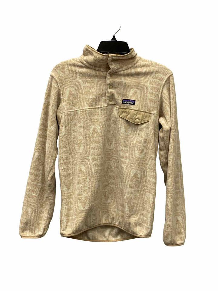Patagonia Size XS Light Brown White Sweatshirt