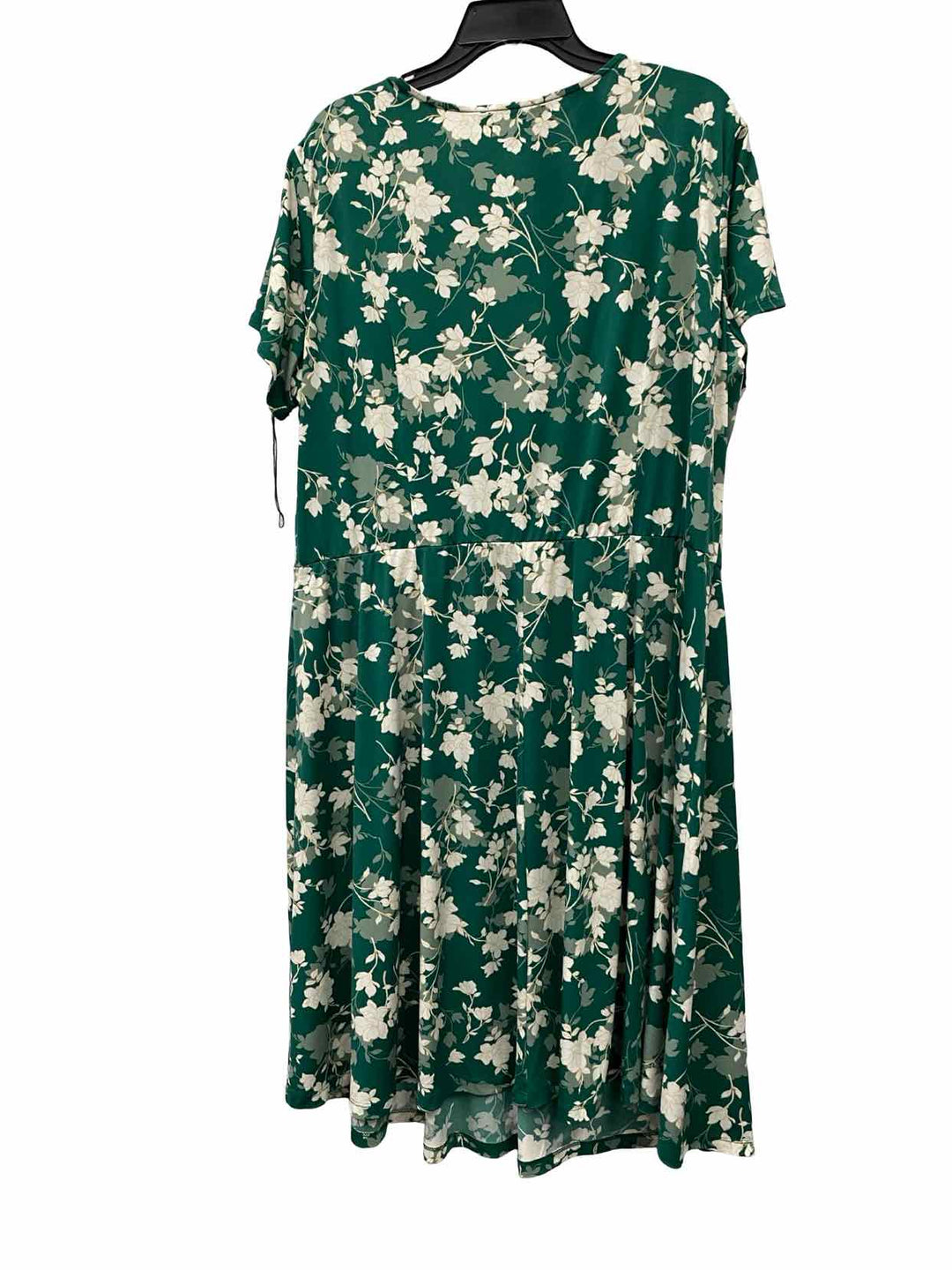 Maggy London Size 18W Green White Floral Dress