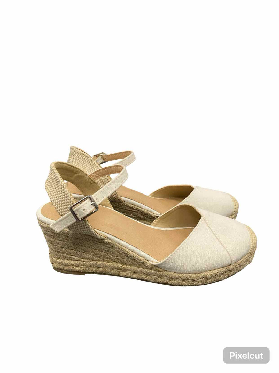 Unknown Shoe Size 7 White Wedge Heels