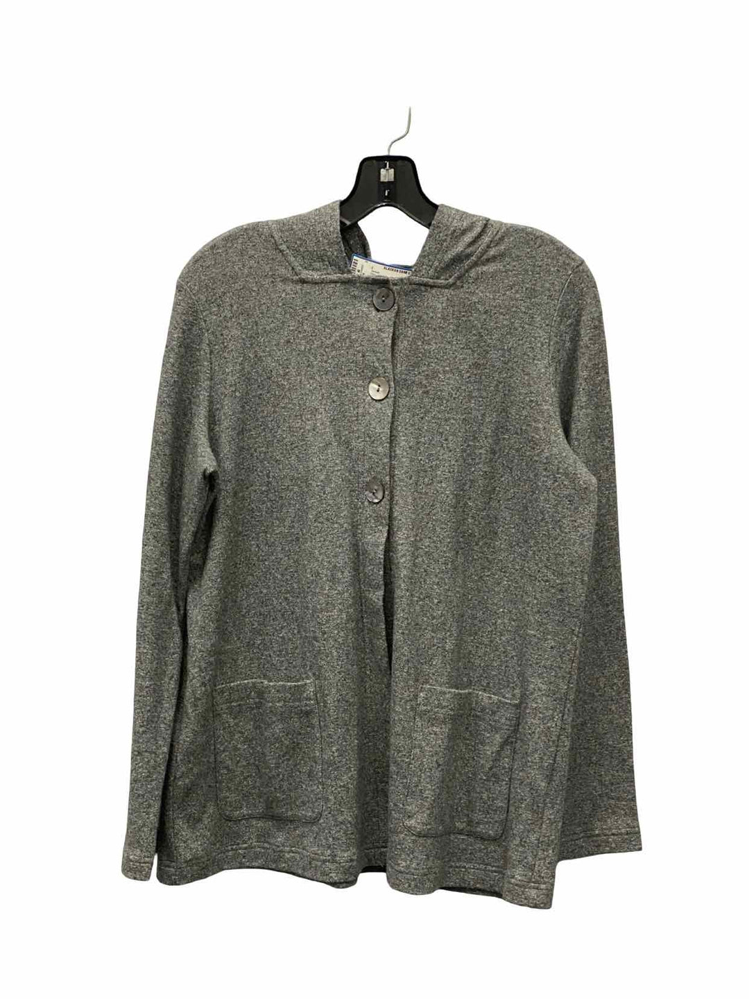 purejill Size M Gray 100% cotton Button Up Jacket