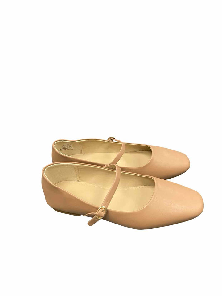 Banana Republic Shoe Size 8 Beige Vegan Leather Maryjane Ballet New in Box Flats