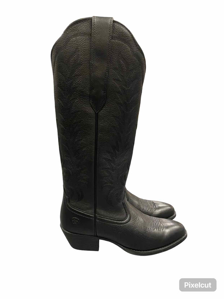 Ariat Shoe Size 8.5 Black Leather Boots(knee)