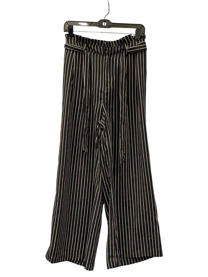 WHOWHATWEAR Size S Black White Striped Pants