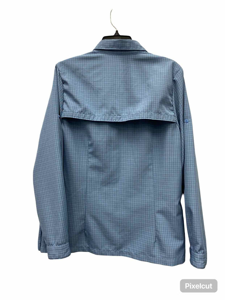 LL Bean Size L Blue Long Sleeve Shirts