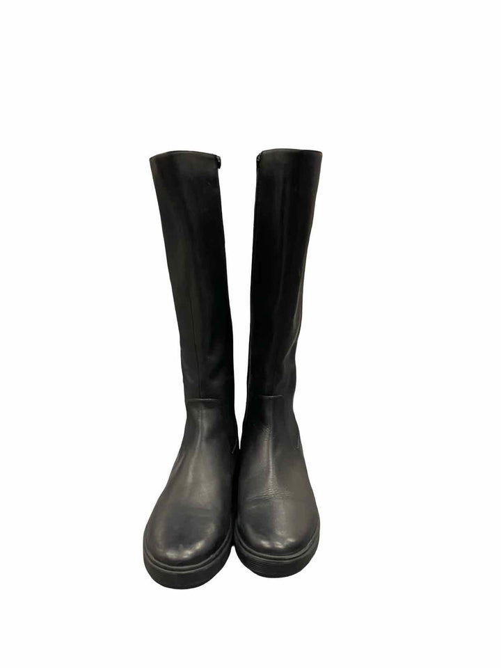 Naturalizer Shoe Size 8 Black Leather Torence Boots(knee)