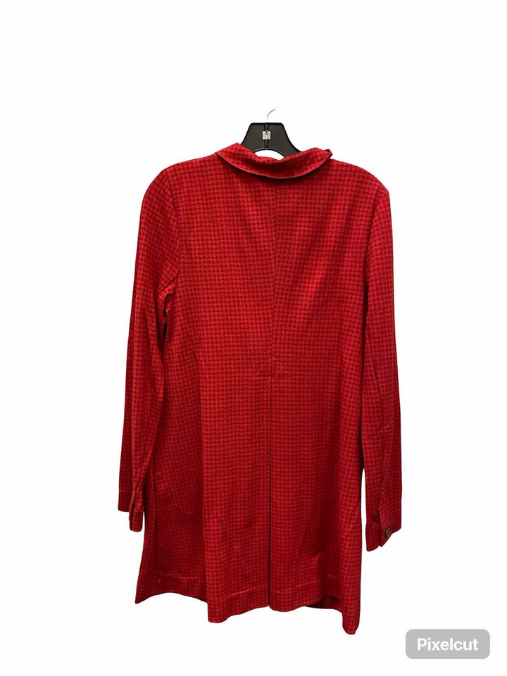Cabi Size S Red Houndstooth Jacket