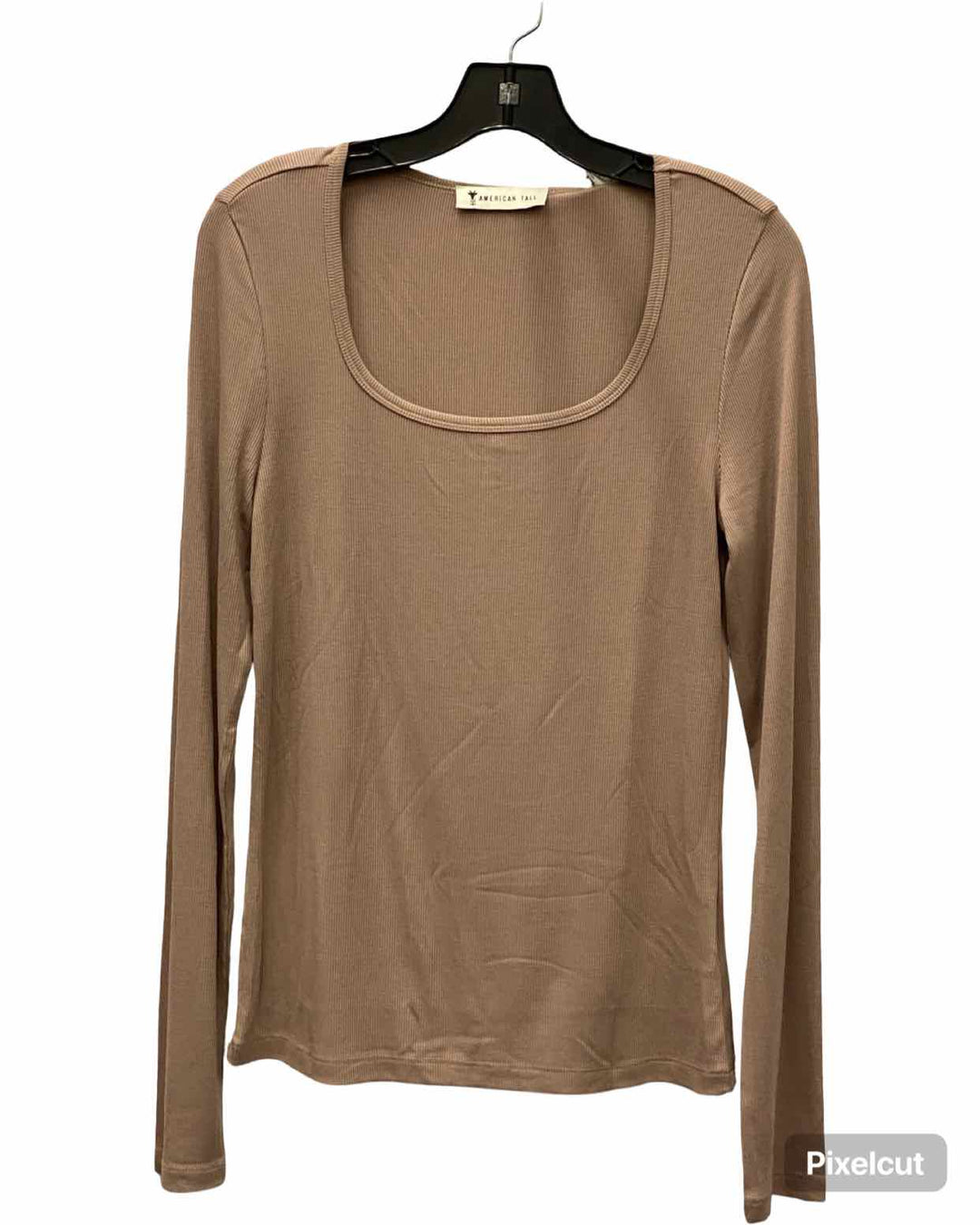 American Tall Size M Brown Long Sleeve Shirts