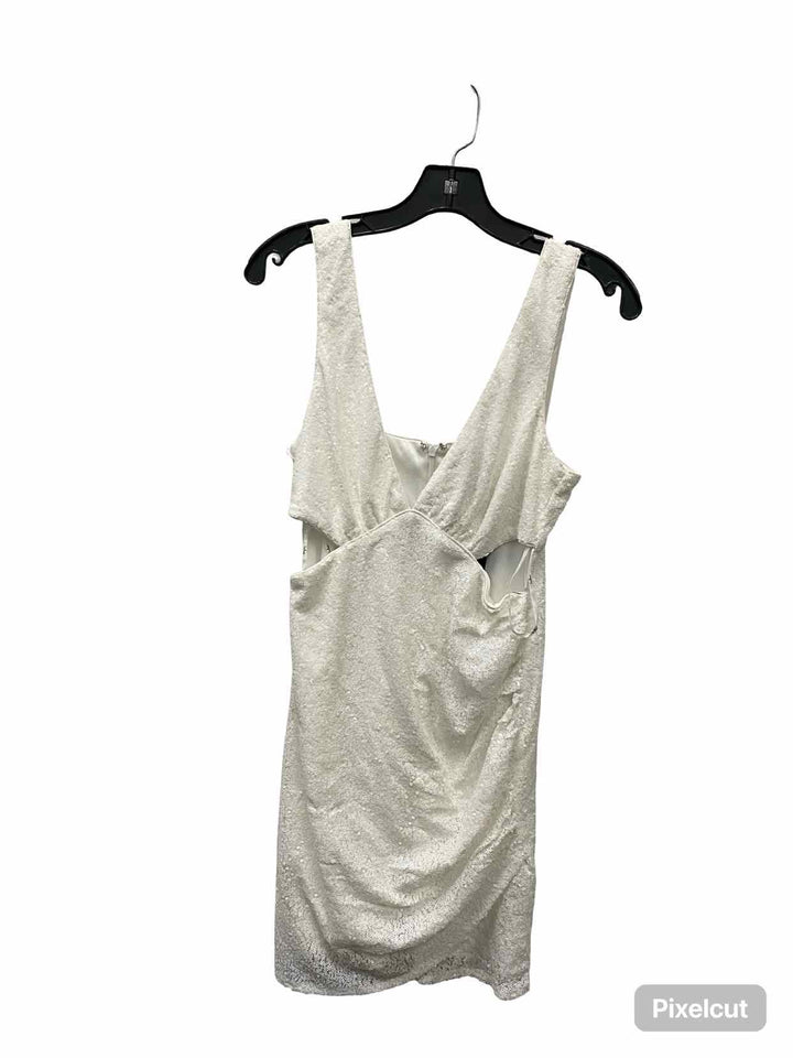 Lulus Size M White sequined Dress