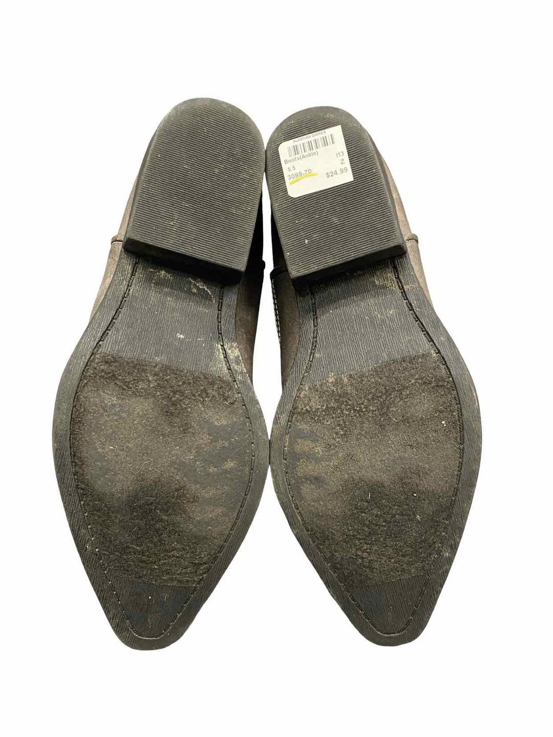 London Rebel Shoe Size 5.5 Grey Faux Leather Boots(Ankle)