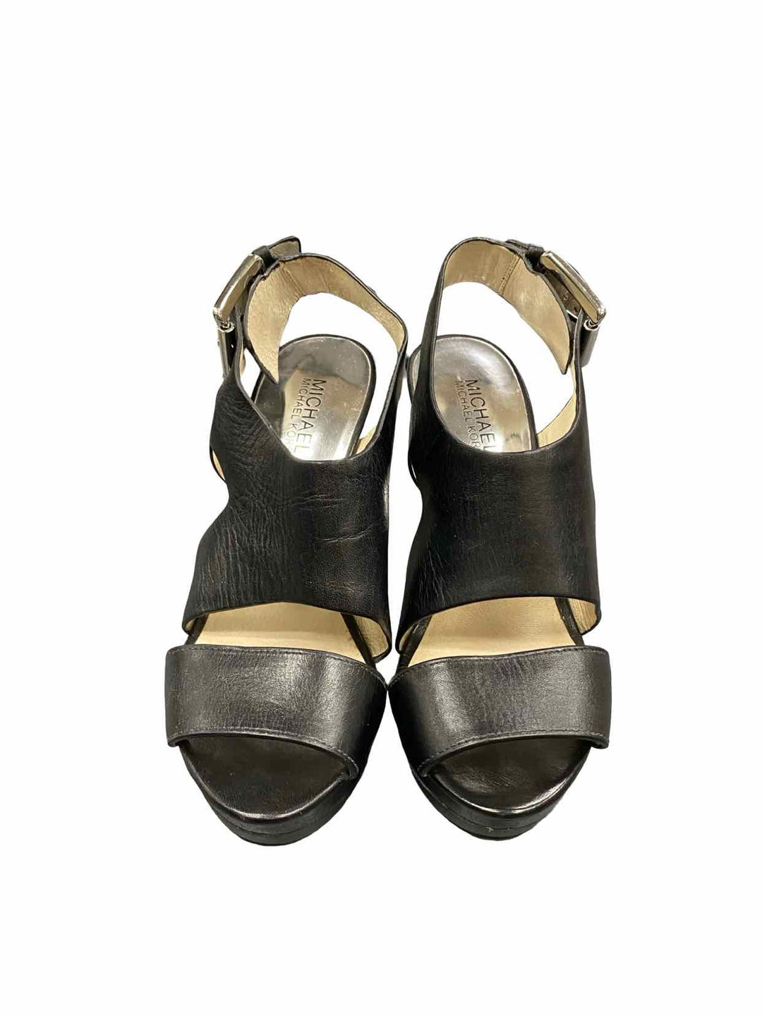 Michael Kors Shoe Size 7.5 Black Leather Heels